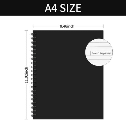 Lined Spiral Notebook 8.5" x 11" – 4 Pack