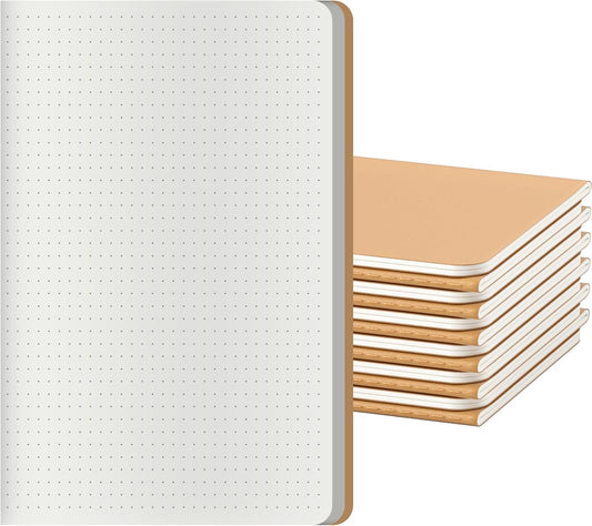 12 Pack Dot Grid Notebook Journals – A5, 60 Pages