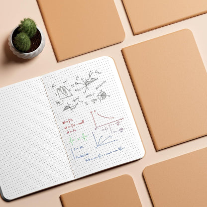 12 Pack Dot Grid Notebook Journals – A5, 60 Pages