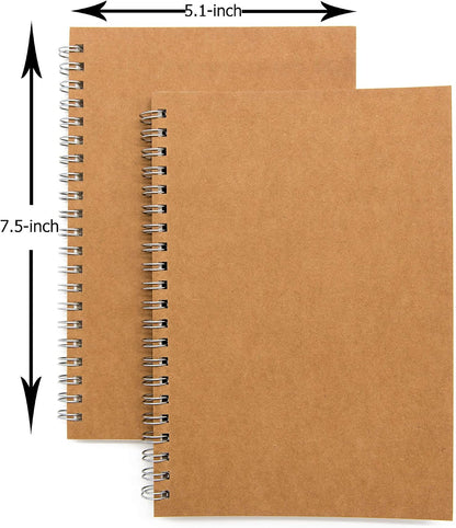 Soft Cover Spiral Notebook Journal – 2 Pack