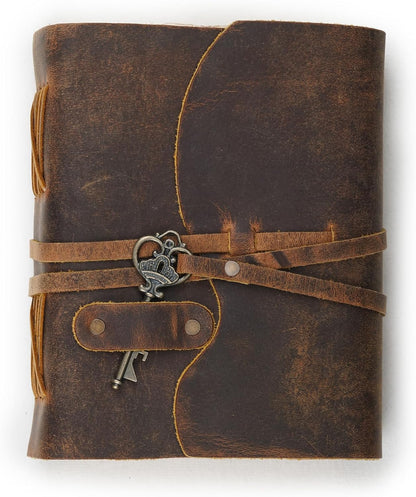 Vintage Leather Bound Journal – 200 Blank Pages