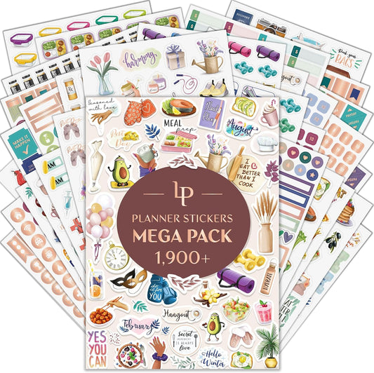 Planner Sticker Pack, 1,900+ Aesthetic Stickers
