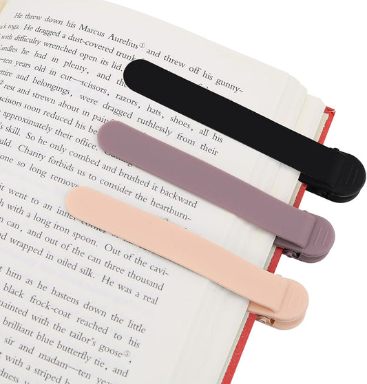 Automatic Bookmarks, 3 Piece Set, Silicone