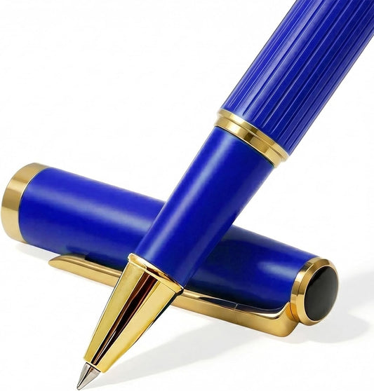 Luxury Rollerball Pen, 0.5mm Fine Point, Blue